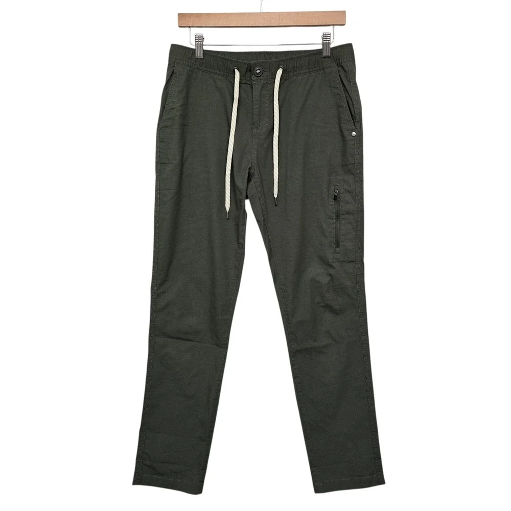 Vuori Performance Pants‎ Olive Green Cargo Drawstring Waist Men's M